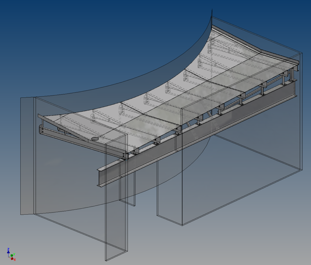 3D Scanning and Design of a New Roof Structure