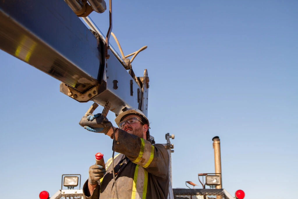 engineer having training